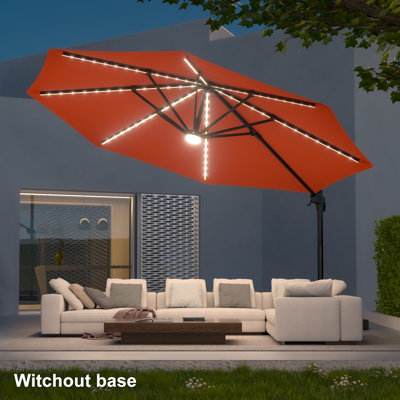 Beveridge  11' Solar LED Cantilever Umbrella