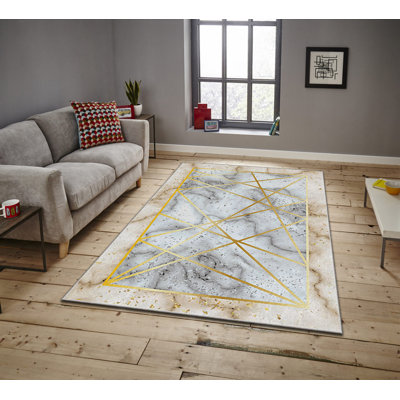 Luxurious Area Rug, 100% Polyester, 5.9 x 9.2 Feet | 740 g/m² Weight, Non-Slip Felt Dot Underside, Easy Clean Velvet Fabric, 0.08 in Pile Height | Machine Washable, Perfect for Living Room & Bedroom Décor