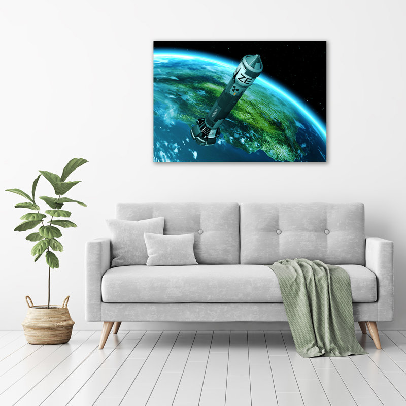 Nuclear Missile - Wrapped Canvas Print