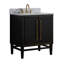 Mason 30" Single Bathroom Vanity with Carrara Marble Top-389297102-389297097-389297096