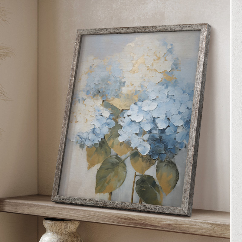 Impression encadrée FLORAL Series CXV - bois massif, H 30 po x l 24 po