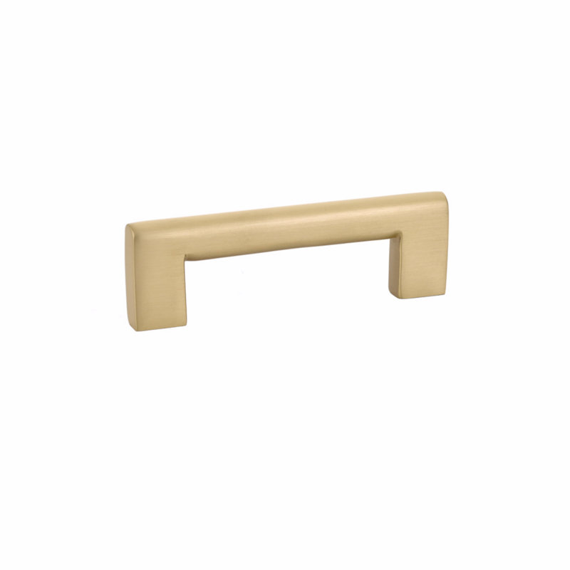 Trail Bar / Handle Pull, 3-1/2", Satin Brass