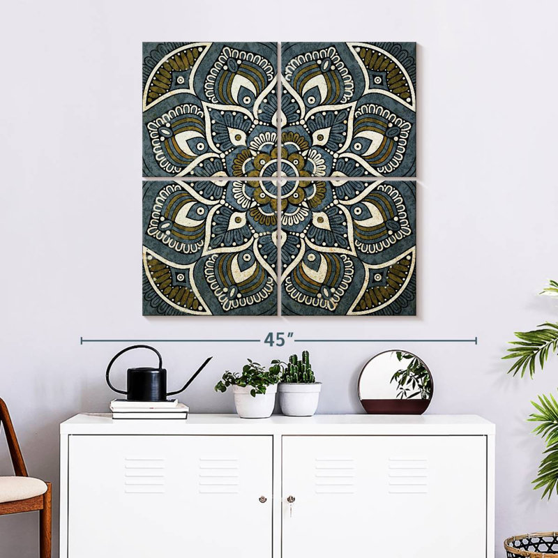 Kerner Neutral Toned Mandala, 32" H x 32" W