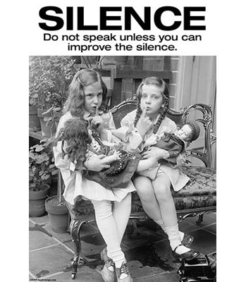 Silence-imprimé rétro
