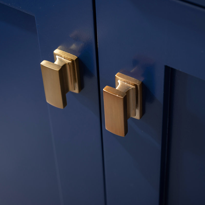 Ensemble de meuble-lavabo simple 60 po Ajhane, Marine