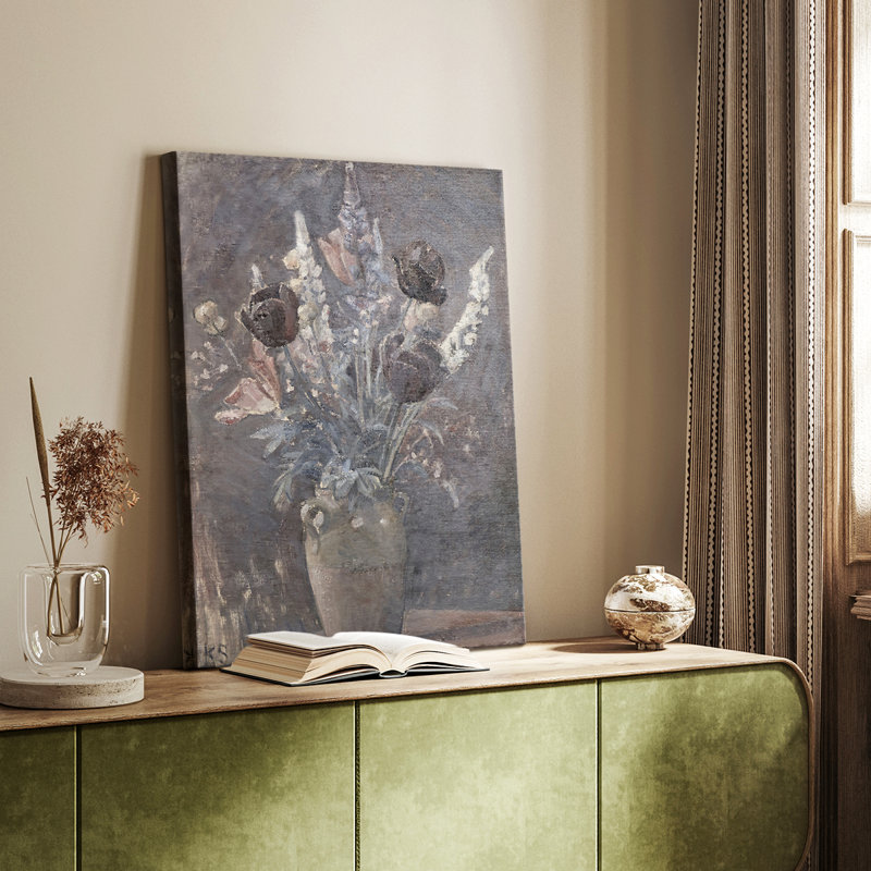 Imprimé floral rétro Lxxxviii - galerie tendue sur mesure Cavas