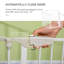 74.5cm H Panel Metal Pet Barrier With Door