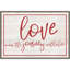 «Valentines Sentiment Journey» par Tara Reed, art textuel sur toile encadré
