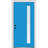 1-Lite Painted Steel Spotlight Prehung Front Entry Door-40559185-40559191-40559194