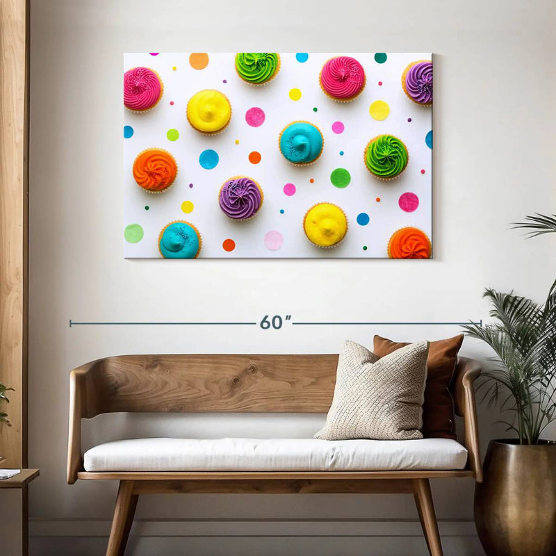 Yarlin Cupcakes, 30" H x 45" W