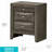 Elegant Gray Storage Nightstand-910158297