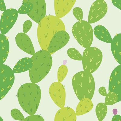 Tiskilwa Endless Cactus - Wrapped Canvas Print