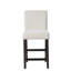 Ensemble de 2 chaises à hauteur de comptoir Ghy, tissu, bois d'acacia massif-109470241