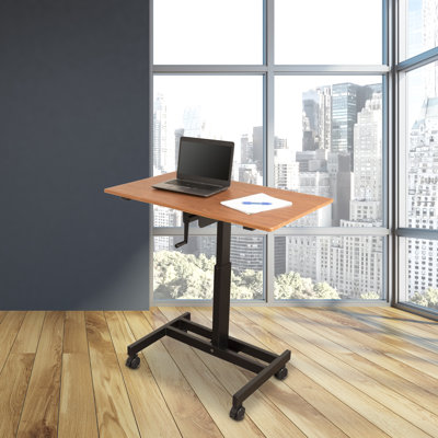 Zauna 39.38'' W Laptop Cart with Wheels