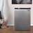 18in Stainless Compact Mini Refrigerator 2.6cf Reversible Door 115V