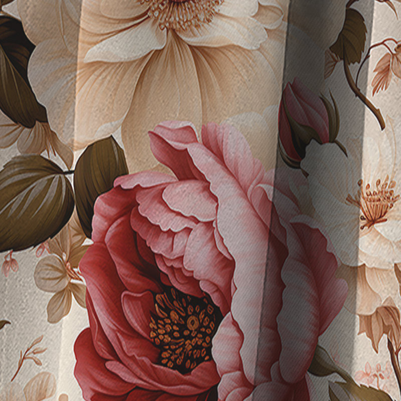 Rosamaria - Damask Curtain - Blackout Damask Curtain - 1 Panels, 52" W x 108" L