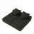 Sectional Sofas | Modern Oversized 4-Piece Modular for Living Room | No Assembly Required | Black | Foam+Spring
