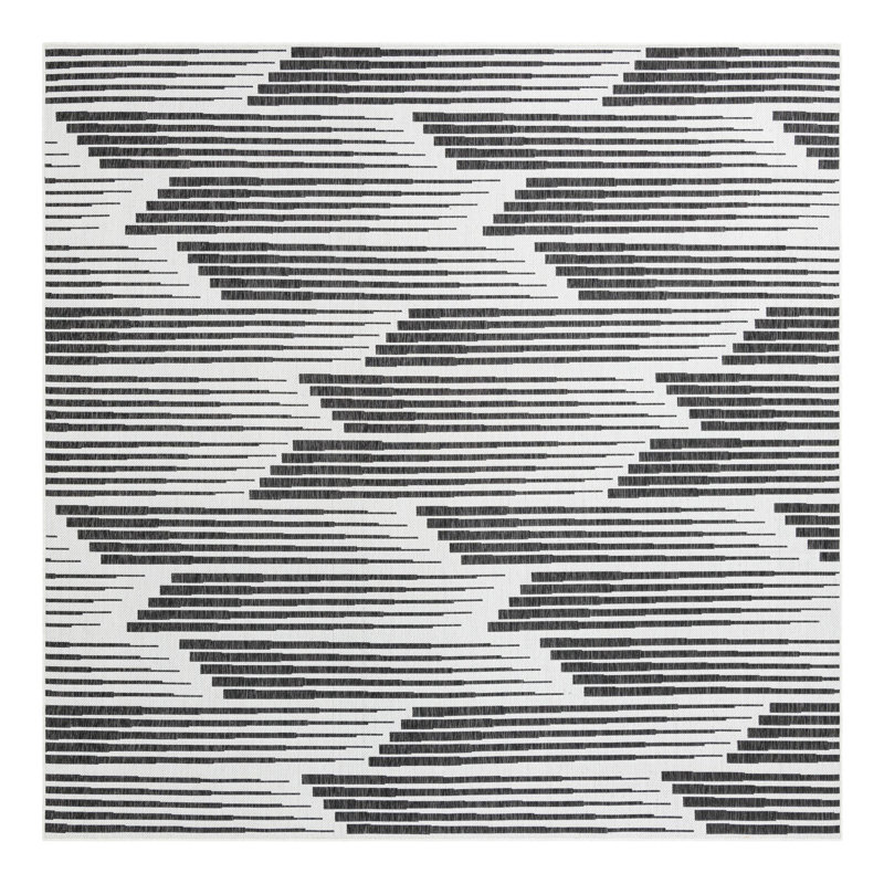 Geometric Indoor / Outdoor Rug, Square 10'