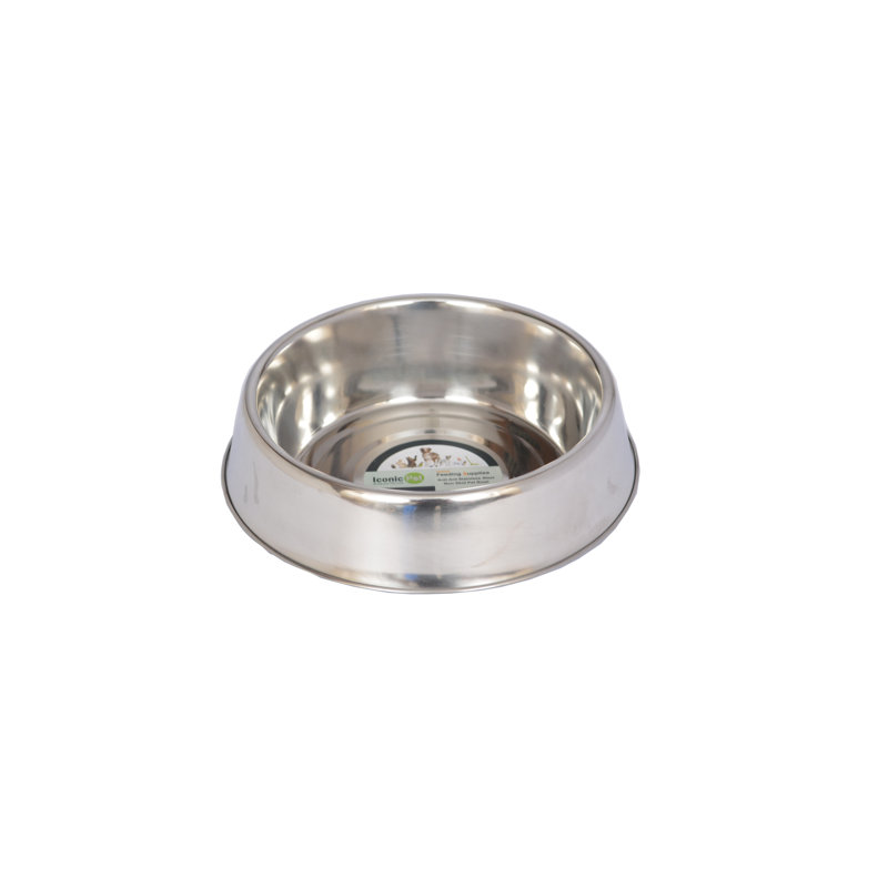 Stainless Steel Anti-Skid Ant-Resistant Pet Bowl, 16 oz