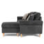 Ensemble modulaire réversible avec 2 coussins décoratifs gris ardoise-1885723613