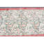 Tapis turc rétro fabriqué à la main avec un doux motif floral pastel pour une décoration bohémienne