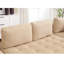 6 tissu modulaire respirant kaki pour salon douillet, modulaire de 138,5 po, design moderne