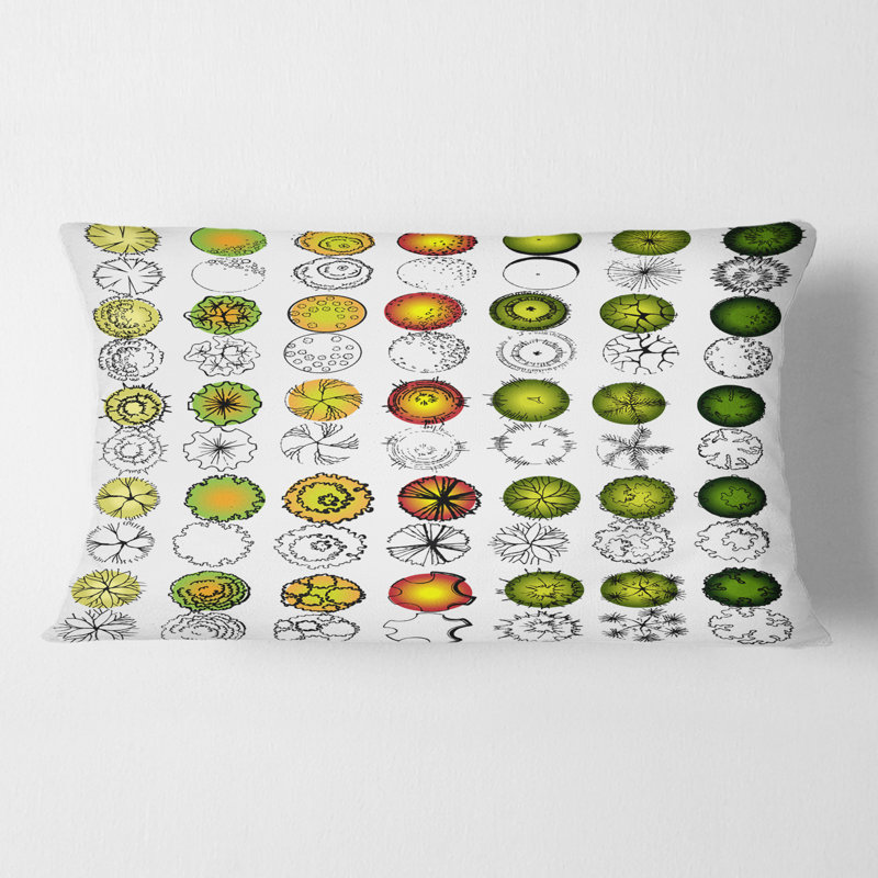 Tree Top Design Lumbar Pillow