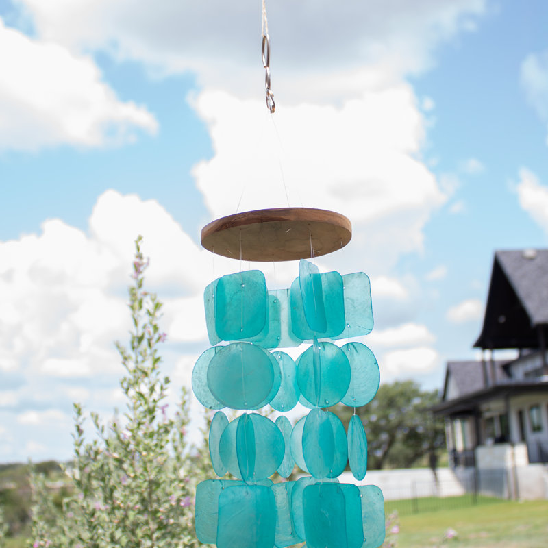 Carillon à vent turquoise pour l'extérieur