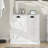 Two-Compartment Tilt-Out Laundry Sorter Cabinet-White