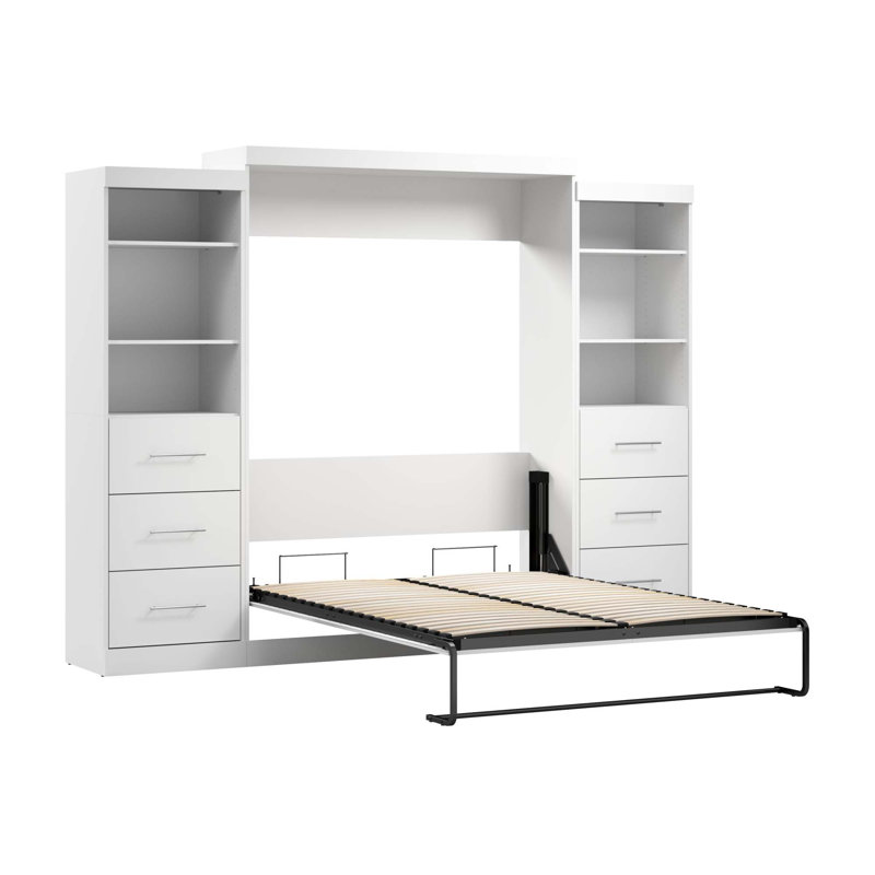 Arthor Metal Murphy Bed, White