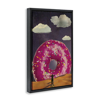 Happy Days Giant Donut Floating Frame, design by Elo Marc