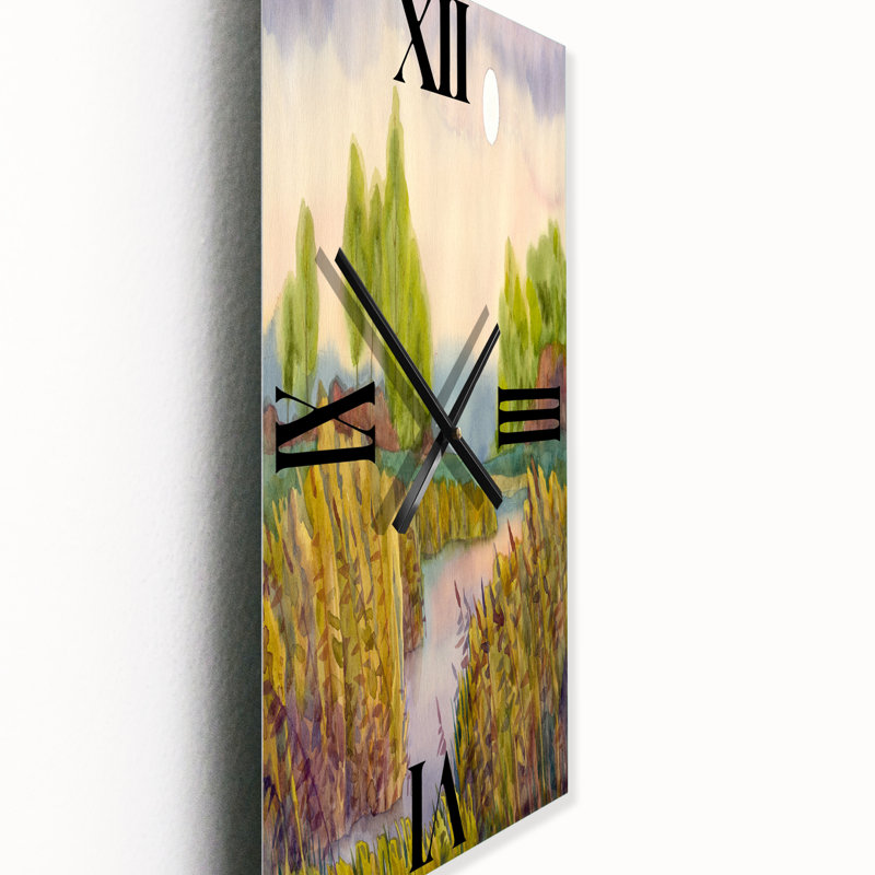 Lake in the Reeds - Horloge murale nautique et côtière, Petit