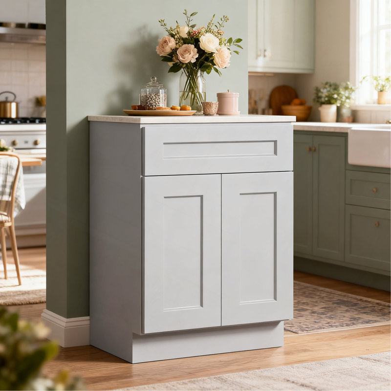 Armoire de base double Shaker, Gris