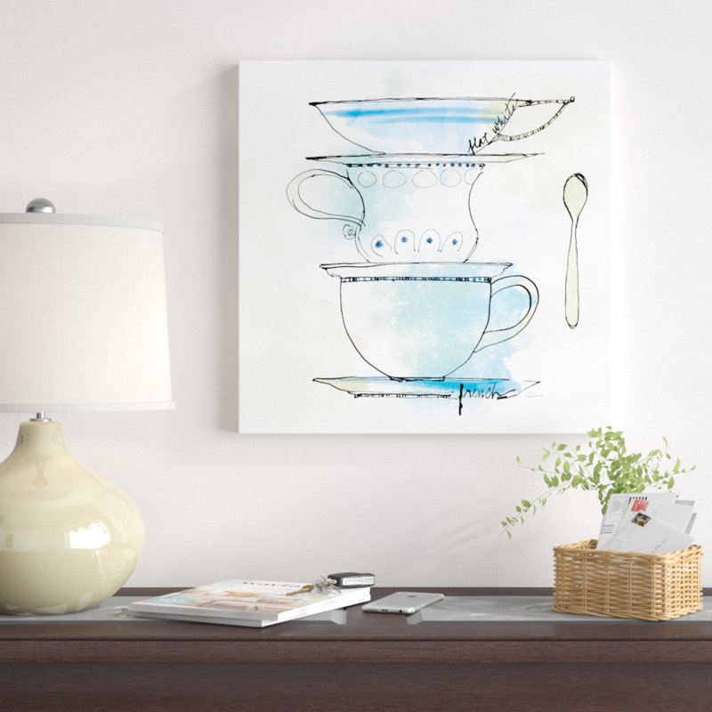 Good Brew VI by Sue Schlabach - No Frame Painting on Canvas, 51cm H x 51cm W x 3.8cm D