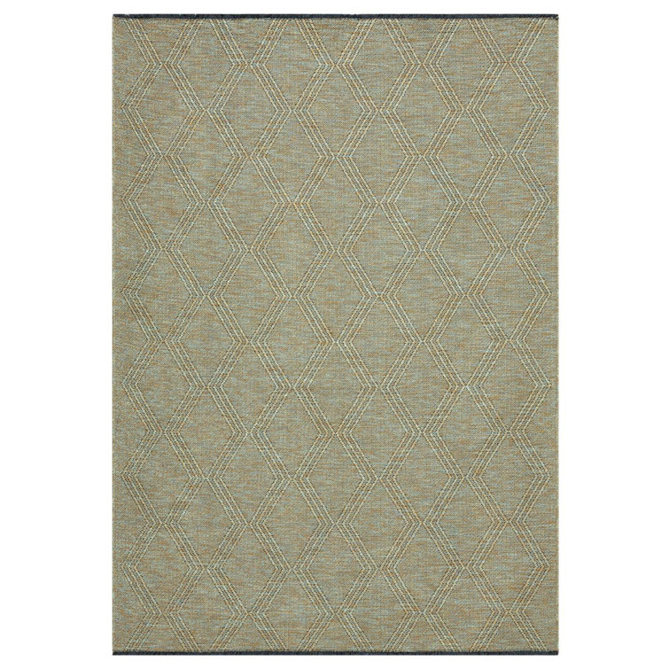 Modern Farmhouse Diamond Pattern Non-Slip Washable Rug