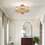 6 - Light Drum Crystal Semi Flush Mount-898008389