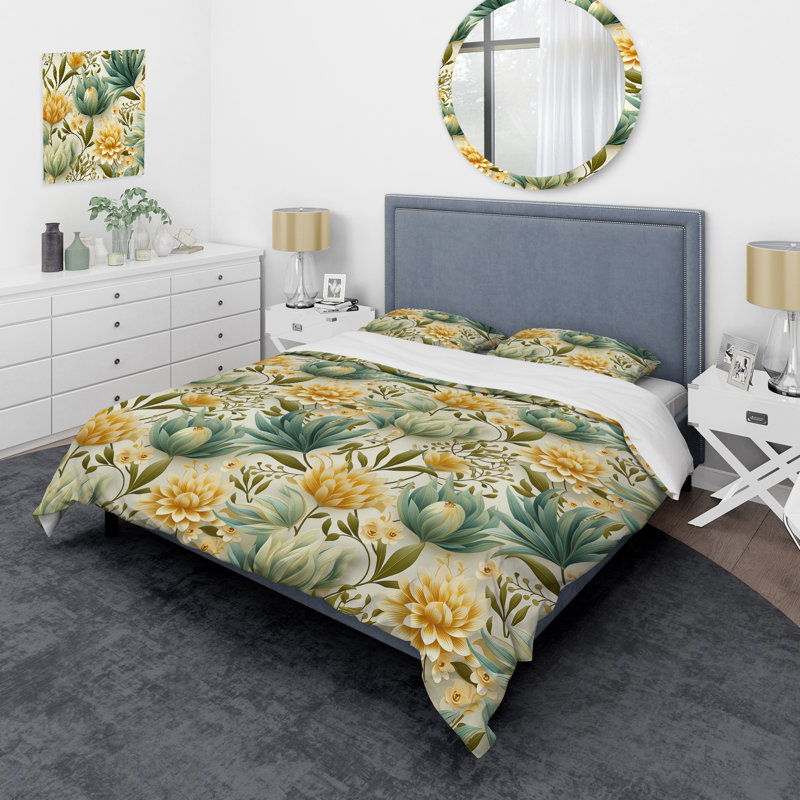 Literie discrète Oasis Boho, Housse de couette pour très grand lit et 2 très