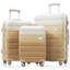 Ensembles de bagages Nouveau modèle ABS Hardshell 3 pièces Ensemble de valises rigides et durables Valise à roulettes avec serrure TSA 20 "24" 28 "