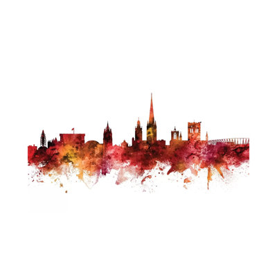 Norwich, England Skyline by Michael Tompsett - Wrapped Canvas Gallery-Wrapped Canvas Giclée