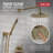 Delta Modern 14 Series Round Rain Shower System Faucet Set, Rainfall Brushed Gold Shower Head and Handle Set, Valve Trim Kit, 10 Inch, Champagne Bronze (Valve Not Included)-123443804