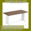 Ensemble de table de salle à manger 47 "pour 2 à 4 personnes avec 2 bancs 47"