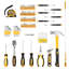 Ensemble de 159 outils, trousse à outils de base pour la réparation automobile à domicile, avec étui de rangement