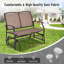Chaise berçante d'extérieur en acier Gries-98652455