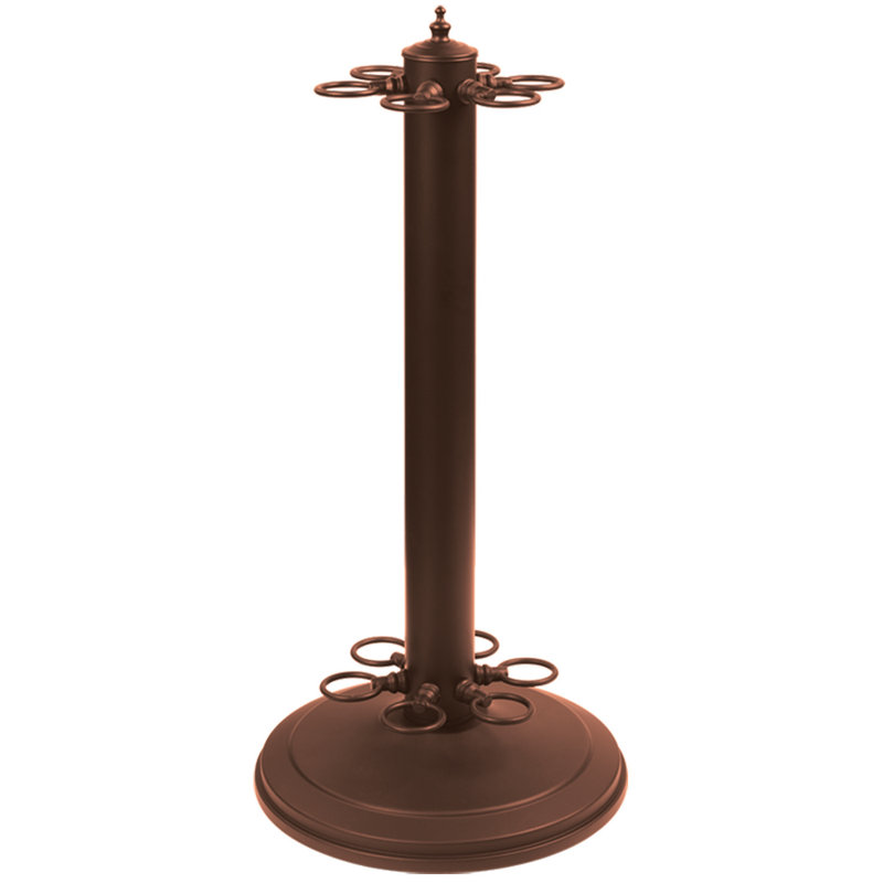 RAM Game Room Pool Cue Holder, Chesnut, 13" L x 11" W
