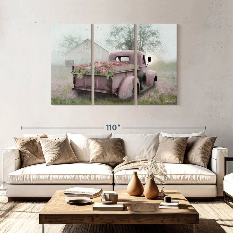 Camion rose Mehar, H 48 po x l 74 po