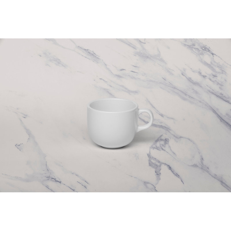 Tasse à thé en porcelaine de qualité supérieure Vital Coupé - Ivoire | Ivoire | 7,5 oz | Va au micro-ondes et au lave-vaisselle