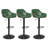 Mid-Century Modern Leatherette Gaslift Adjustable Swivel Bar Stool-92729668