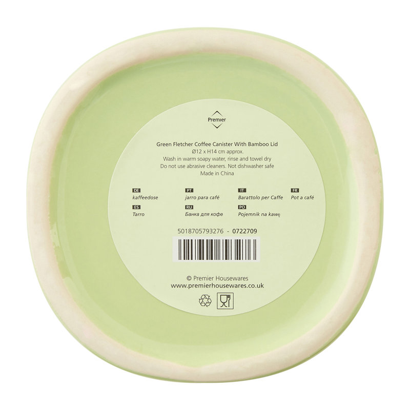 Revel Ceramic / Porcelain Jar, Green