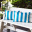 Coussin horizontal rayé 14 po x 20 po Horizon-124861925-124861928-124861937