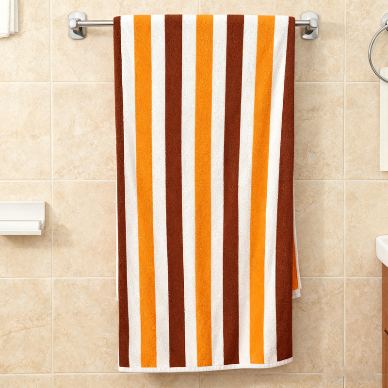 Large Beach Towel (35"X71"), Striped Quick Dry & Sand Resistant, Lightweight Microfiber Sand-Free Towel For Beach, Pool, Yoga, Gym, And Travel